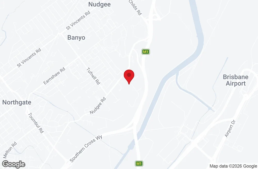Map showing Checkpoint Motors on Buchanan Road in Banyo, Brisbane